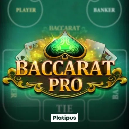 Baccarat PRO logo by Platipus at Betico Casino