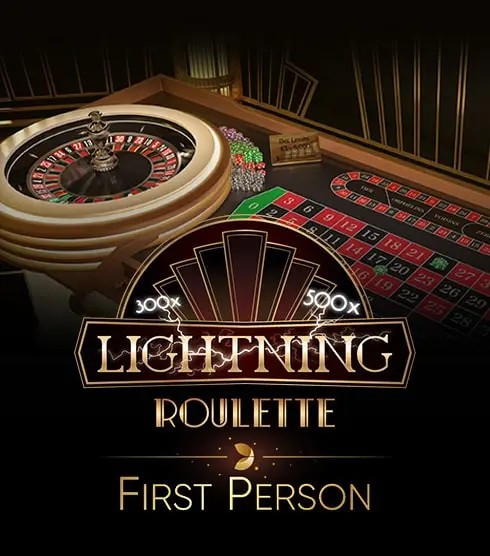 First Person Lightning Roulette logo by Evolution Betico Casino