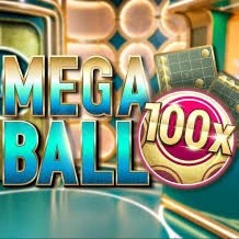 Live Dealer logo of Mega Ball 100x from Evolution at Betico Casino