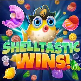 Shelltastic Wins logo – Slots by Jili Games at Betico Casino