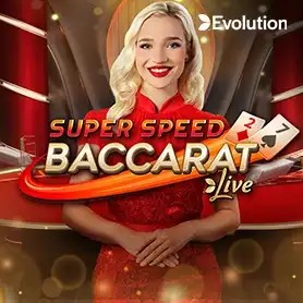 Super Speed Baccarat slot visual from Evolution available on beticocasino.pt